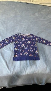 Girls Sweatshirt With Floral Print, Size S (6/6X), Gently Used - Picture 1 of 5