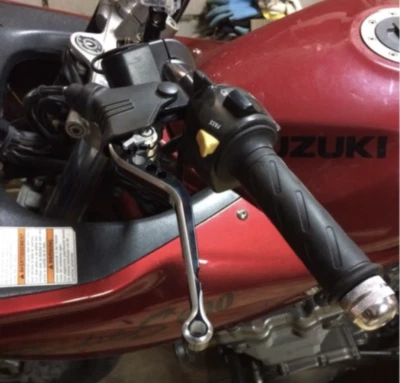 Leviers frein et embrayage racing Longs bicolores - Photo 1/3