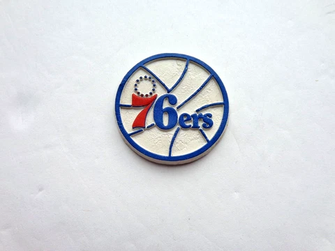VINTAGE NBA Philadelphia 76ers  FRIDGE MAGNET STANDING BOARD OLD SCHOOL #2 Cover