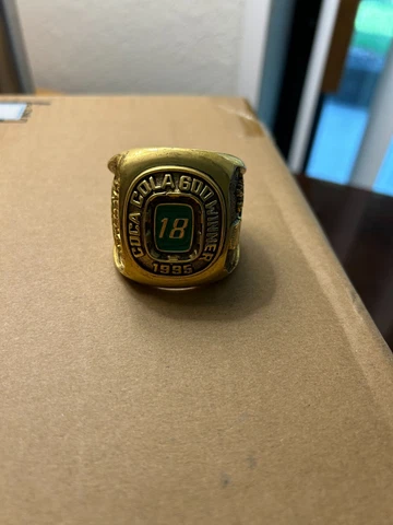 BOBBY  LaBONTE Large Ring; COCA COLA WINNER 1995; Gold Tone; Joe Gibbs Racing Cover