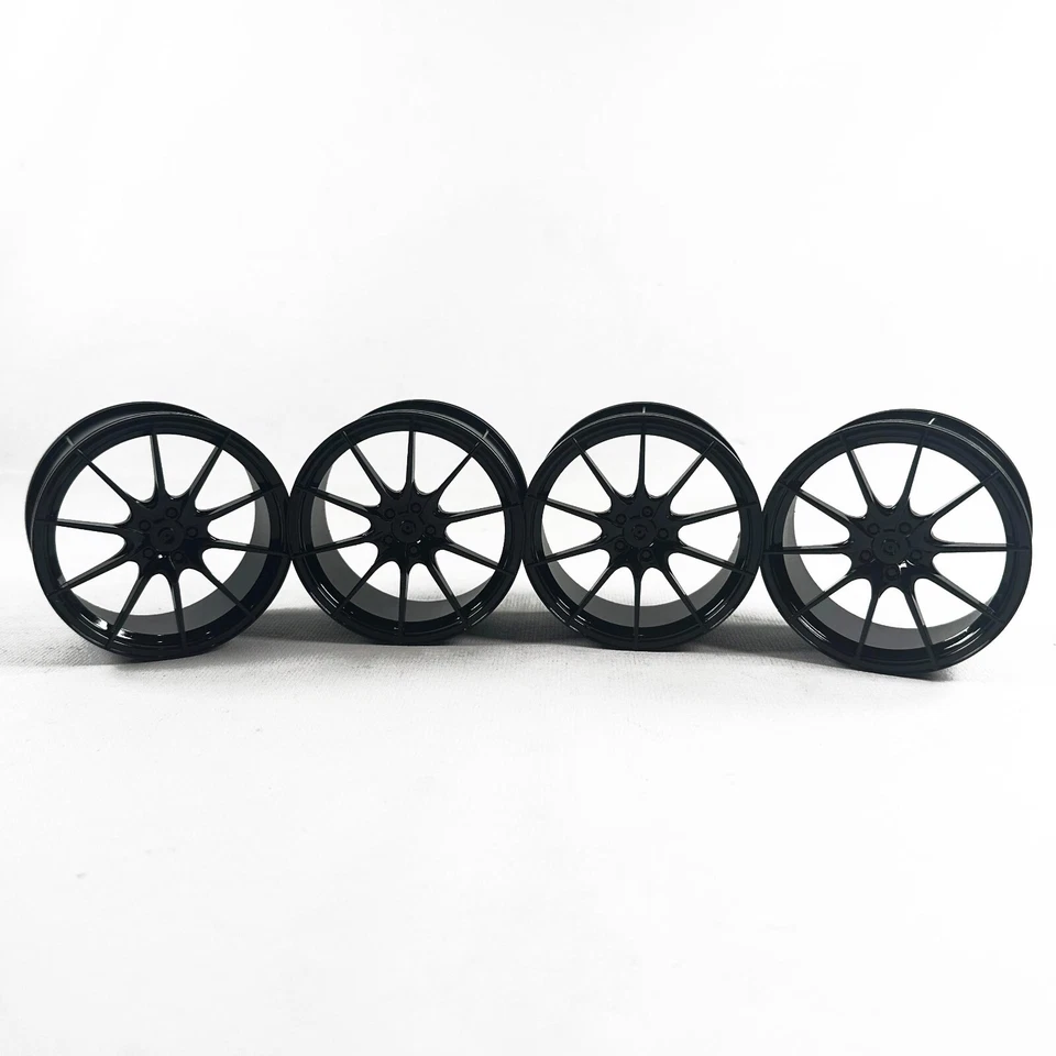 Personalizado 4 piezas Llantas Pintadas Negro Ruedas Bujes 5428 para LEGO 42172 42143 Foto 1 de 1