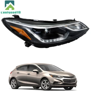 Faro halógeno derecho para Chevy Cruze 2016-2018 con proyector LED DRL - Imagen 1 de 18