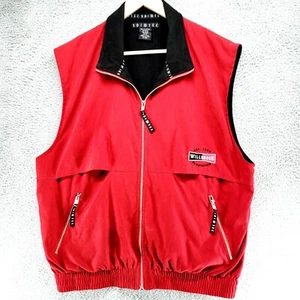 SDI Tec Vest Mens M Red Willbrook Plantation Full Zip Mock Neck Golf Jacket - Picture 1 of 19