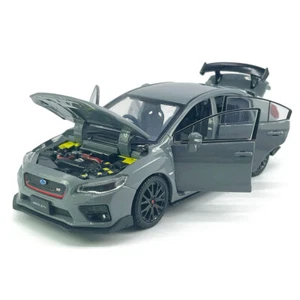1/32 Scale Subaru WRX STI Model Car Diecast Alloy Toy Cars Metal Vehicle Gray - Picture 1 of 13