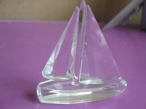 Crystal Collection Sailboat Figurine - Picture 1 of 7