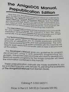 Commodore AmigaDOS Manual 1985 Prepublication Ed,  RARE, 3 Manuals - Picture 1 of 12