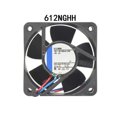 Ebmpaps high air volume Server fan 60*60*25mm 612NGHH 12VDC 300mA 3.6W 56.1m3/h - Image 1 of 3