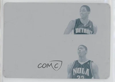 2012 National Treasures Printing Plate Cyan 1/1 Anthony Davis #19 Rookie RC 01b5 - Image 1 of 3