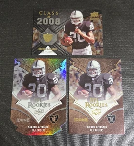 Darren Mcfadden 2008 Upper Deck Icons RC Lote/750/150 Holo Silver Gold Raiders - Imagen 1 de 10