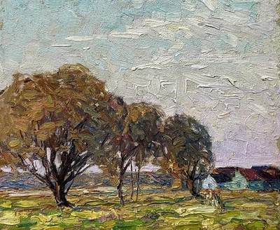 Bergen Beach 1929, paisaje de Brooklyn George A Renouard 1885-1954, listado en Nueva York Foto 1 de 4