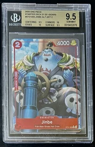 BGS 9.5 One Piece ST21-005 C* Jinbe Alt Art - English - EX Gear5 - Graded - Picture 1 of 2
