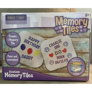 Kit de fundición de azulejos de memoria personalizados - Kits de manualidades perfectos para actividades artesanales - Imagen 1 de 2