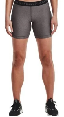Under Armour Womens Mid Rise Middy 5" Compression Shorts X-Large Gray 1371257 - Image 1 of 4