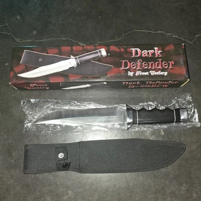 Frost Cutlery Fixed Blade Knife Hunting Hand Guard/Belt Sheath Dark Defender EUC - Image 1 of 4