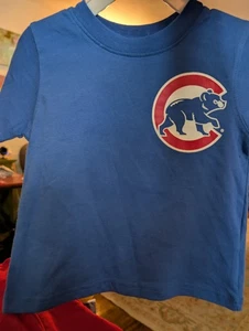 MAJESTIC Chicago Cubs Derrek Lee #25 Blue Baseball Jersey Style T-Shirt 12 Mos - Picture 1 of 1