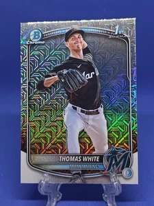 2025 Bowman - Chrome Prospects Thomas White #BCP-69 (RC) Mojo Refractor  - Picture 1 of 2