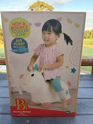 Игрушка для езды на воздушном насосе Bouncy Boing Pixie Ride On вышибала единорог 18 м+ малыш - Изображение 1 из 4