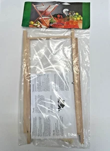 Soporte y bolsas para colador de mermelada de madera, totalmente nuevas - Imagen 1 de 4