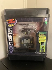 Air Hogs R/C Black Pocket Copter Spin Master, Police Criminal Surveillance Toy - Picture 1 of 2