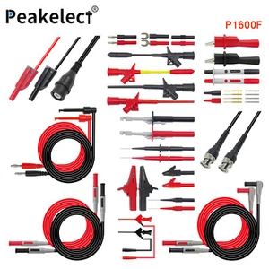 Peakelect Automotive Multimeter Test Leads Kit Alligator Clip Piercing Probe - Picture 1 of 12
