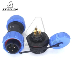 SP17 3Pin Panel Mount Wire Connector,IP67 Waterproof Cable Connector Plug Socket - Picture 1 of 9