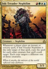 MTG-1x-Moderate Play, English-Ink-Treader Nephilim-Guildpact