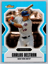 Carlos Beltran 2007 Topps Finest Blue Refractor /399 #10 New York Mets