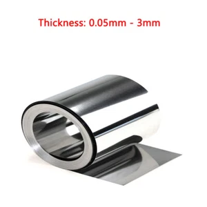 Dicke 0,05mm - 3mm Edelstahlfolie Blech Metallstreifen Rolle Feinblech - Bild 1 von 6