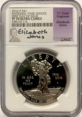 2016 NATIONAL PARKS Silver Dollar NGC PF70💥FLAWLESS QUALITY💥FIRST DAY OF ISSUE - Image 1 of 4