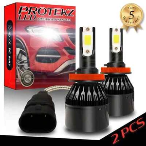 LED Headlight Kit Protekz Bulb H11 6000K Low Beam for 2007 - 2015 Lexus RX350 - Imagen 1 de 12