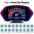 Produktbild - Auto HUD Head-Up Display OBD2 GPS Tachometer Anzeige Alarm Umgebungs Licht KFZ