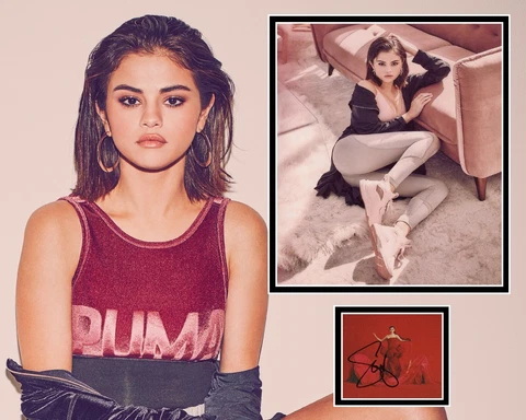 SELENA GOMEZ SIGNED SEXY PHOTO MOUNT UACC REG 242 (1) Cover
