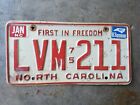 1975 North Carolina Vehicle Auto Car Truck License Plate LVM 211