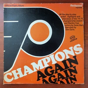 Philadelphia Flyers 1974/75 Champions Again Vinyl LP Bobby Clarke Bernie Parent - Bild 1 von 6