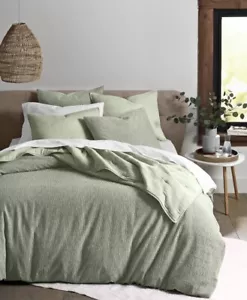 Oak Ripple Matelasse 3-tlg. Bettwäscheset, King-Grün T4103990 - Bild 1 von 13