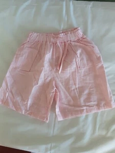 Short Bermuda 🌞0141 Unbranded Girls Pink NW Out Tags Sz 4/5 Pink Elastic Waist  - Picture 1 of 9