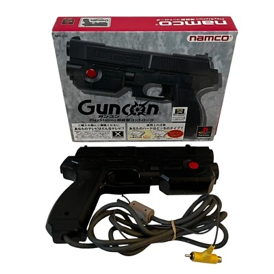 NAMCO Black Guncon Light Gun Gcon Controller - PlayStation 1 PS1 PSX PSOne 01 - Image 1 of 4
