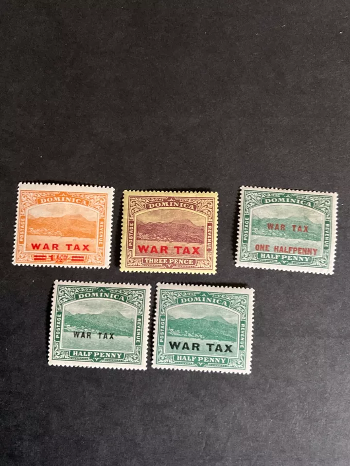 Stamps Dominica Scott MR1-5 hinged - Image 1 of 1