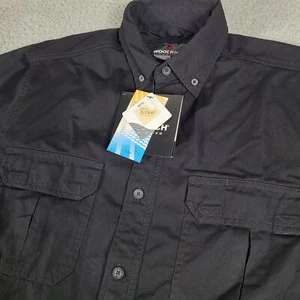 Woolrich Elite Series Small taktisches belüftetes kurzärmliges geknöpftes Herrenhemd neu mit Etikett - Bild 1 von 8