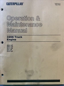 Caterpillar Operation & Maintenance Manual 3208 Truck Engine SEBU6315 May 1992 - Picture 1 of 7