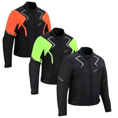 Herren Neu Biker Sommer Jacke Motorradjacke Textil Motorrad Jacke Roller Jacke - Bild 1 von 2