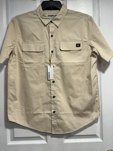 Mens Caterpillar Tan button down shirts ~ Limited Sizes - Picture 1 of 5