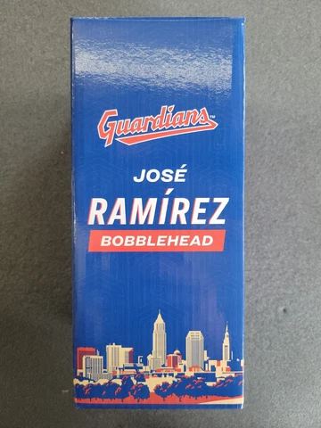 Jose Ramirez Cleveland Guardians 2022 Bobblehead Brand New In Box Cover