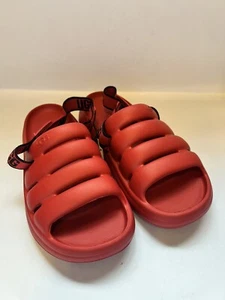 UGG Sport Yeah Herren Pantoletten Sandalen Rot Schwarz 1132150 Gr.10 Gummi Neu - Bild 1 von 6