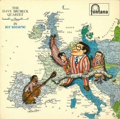 THE DAVE BRUBECK QUARTET In Europe Vinyl Record Album LP Fontana 1958 & Mono 1st - Image 1 of 4