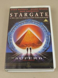 Stargate the Movie VHS Tape Ex-Rental Large White Case 1994 Sci-fi MGM
