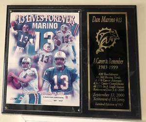 Dan Marino Wall Plaque - Picture 1 of 1