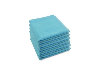 Seiftuch 30x30 cm Set 6 Stück türkis ca. 500 g/m² Waschlappen mini Handtuch - Bild 1 von 2