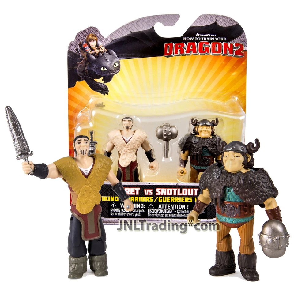 Year 2014 How to Train Your Dragon 2 Viking Warriors 3.5" Figure ERET & SNOTLOUT - Image 1 of 1