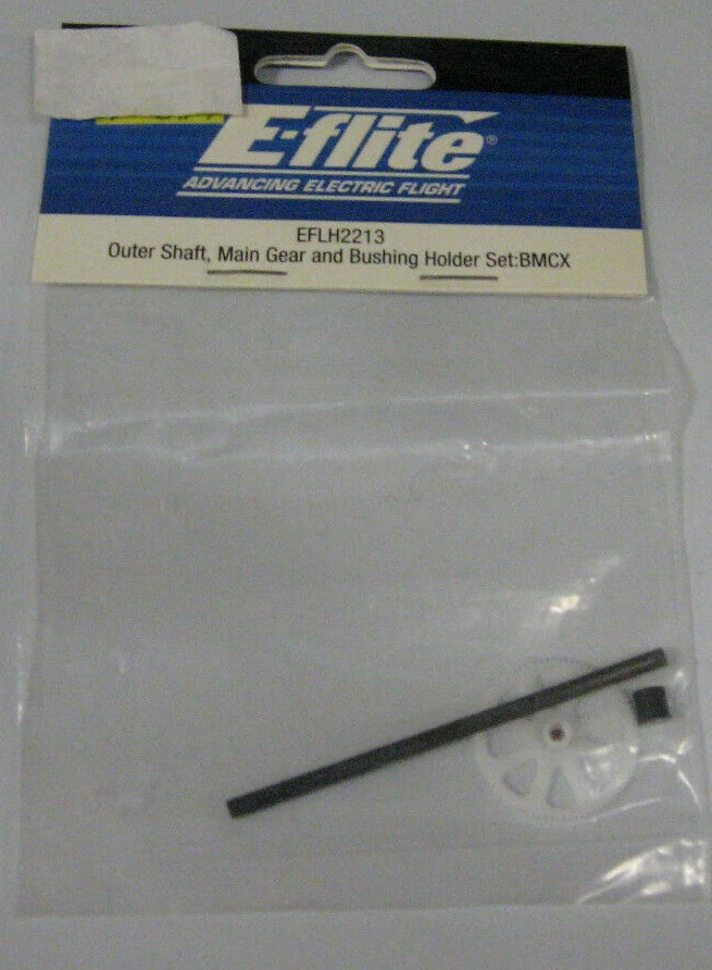 E-FLITE EFLH2213 OUTER SHAFT,MAIN GEAR AND BUSHING HOLDER SET: BMCX NEW NIP - Image 1 of 1